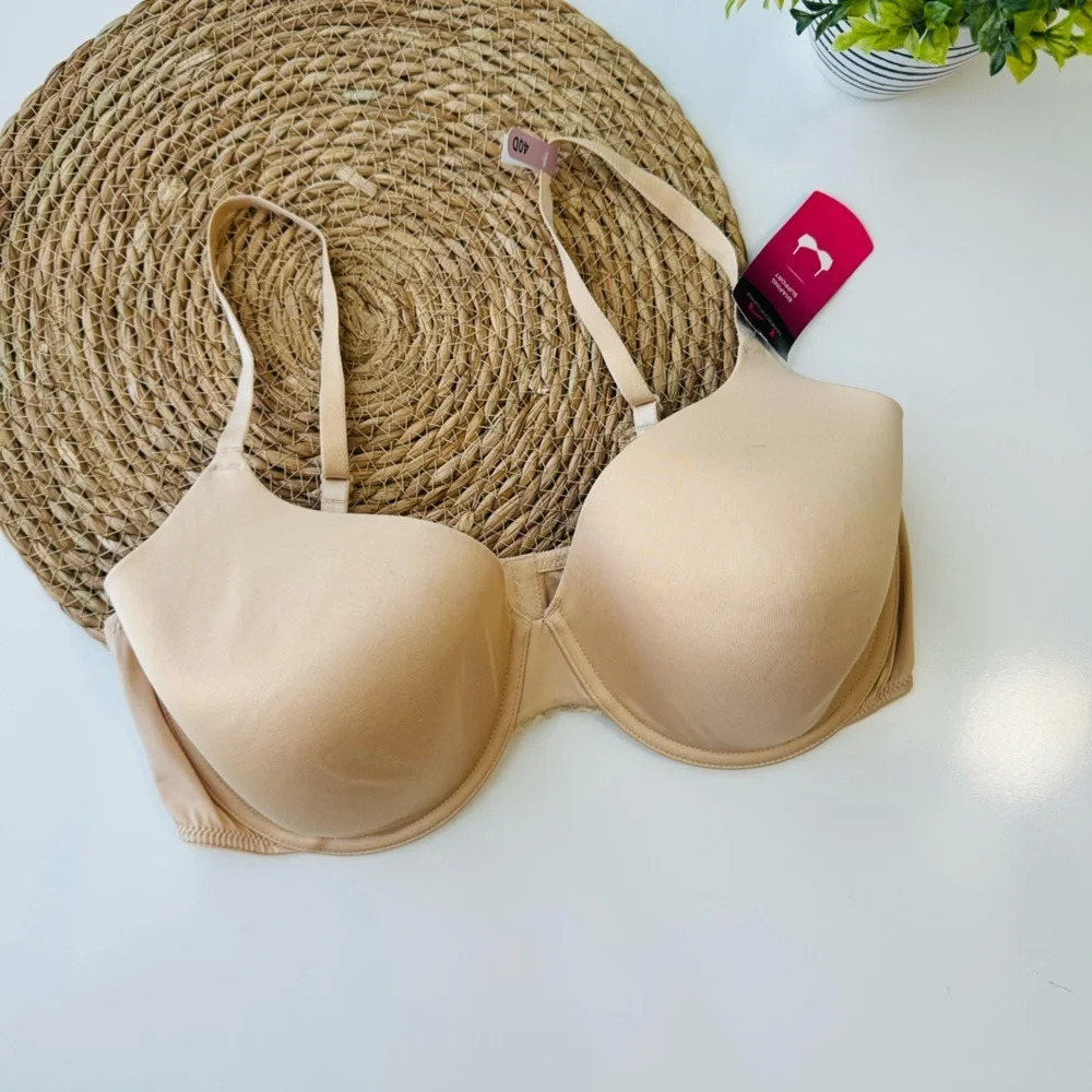 Maidenform Comfy‎ Soft Demi Underwire Bra Latte Lift 40D - Tan